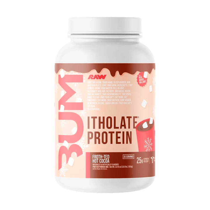 CBUM X RAW Itholate Protein - 25 Servings Froth - ted Hot Cocoa | Anthem Supplements Canada