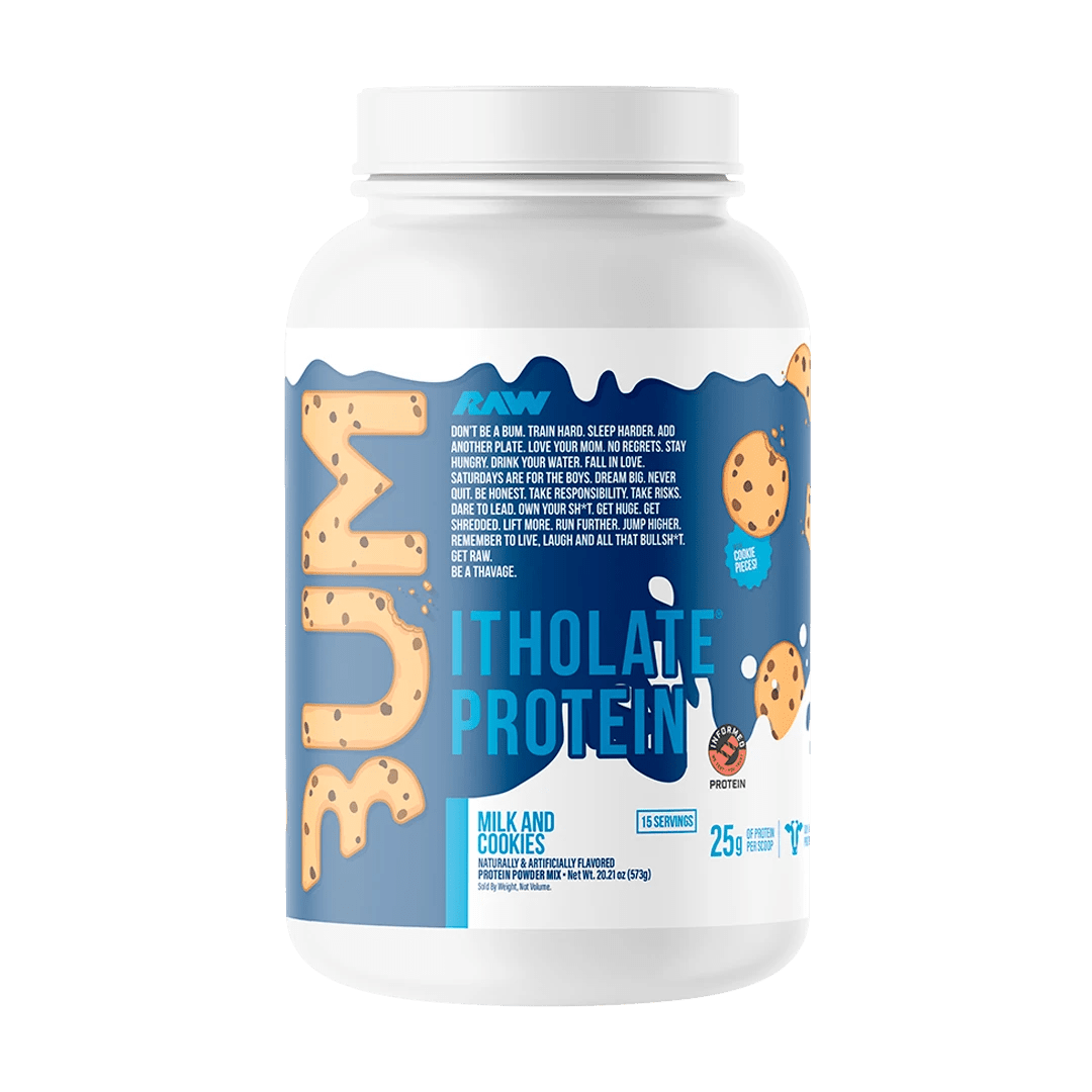 CBUM X RAW Itholate Protein - 25 Servings Milk & Cookies | Anthem Supplements Canada