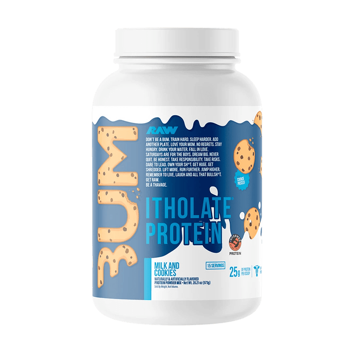 CBUM X RAW Itholate Protein - 25 Servings Milk & Cookies | Anthem Supplements Canada