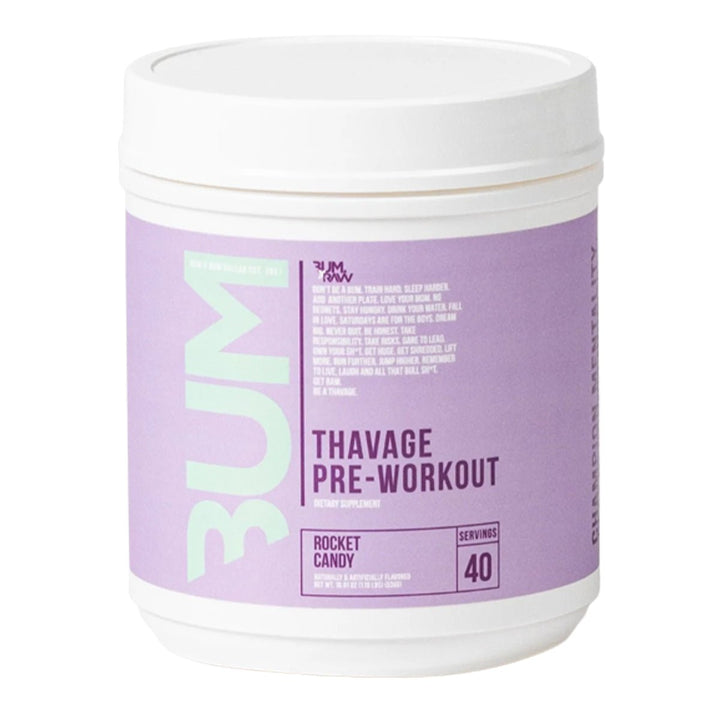 CBUM X RAW Thavage Pre - Workout 40 Servings Rocket Candy | Anthem Supplements Canada