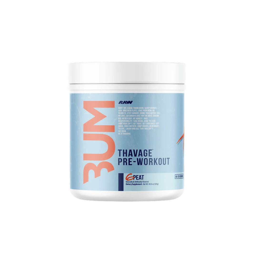 CBUM X RAW Thavage Pre - Workout 40 Servings Six Peat | Anthem Supplements Canada