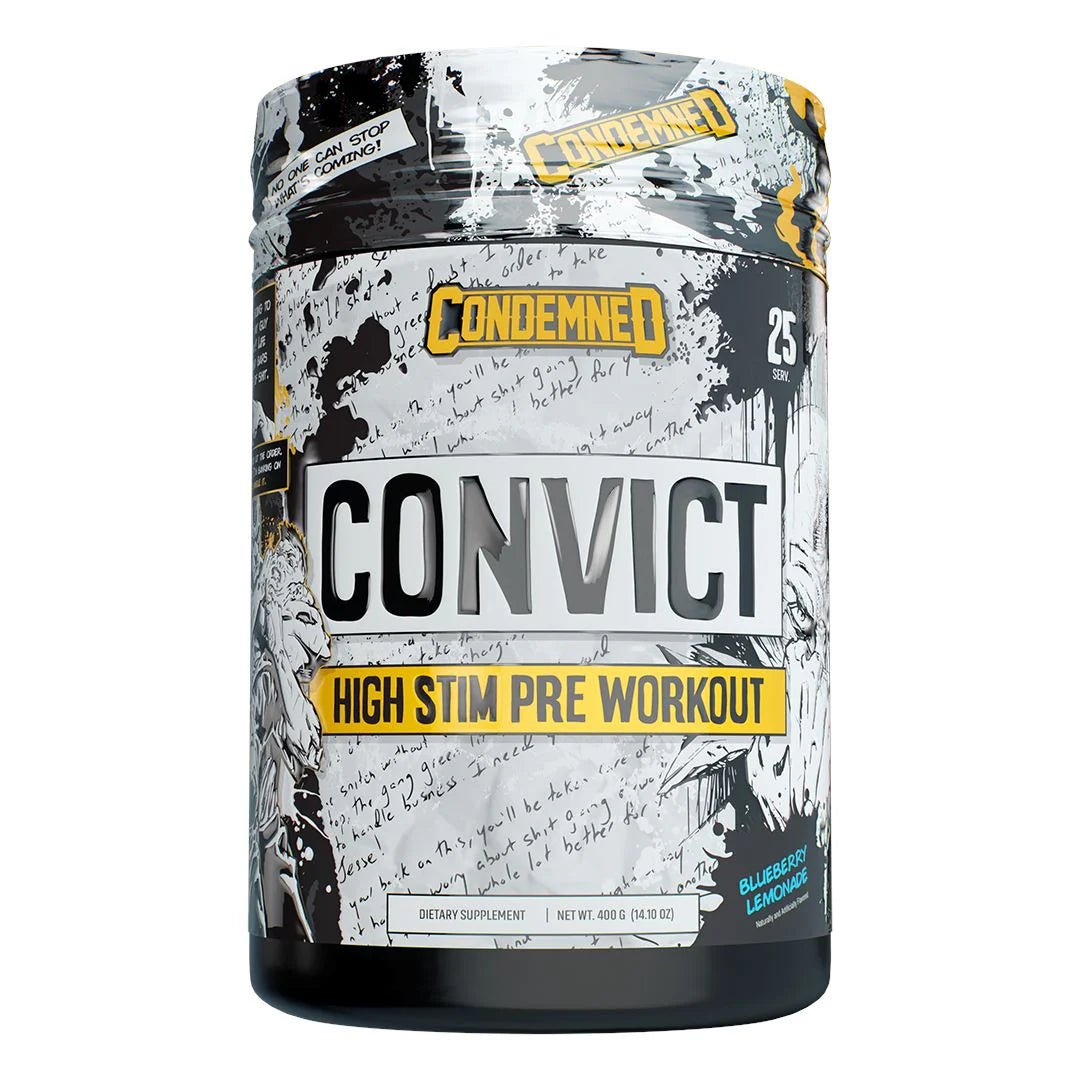 Condemned Labz Convict 2.0 Pre - Workout 25 Servings Blueberry Lemonade | Anthem Supplements Canada