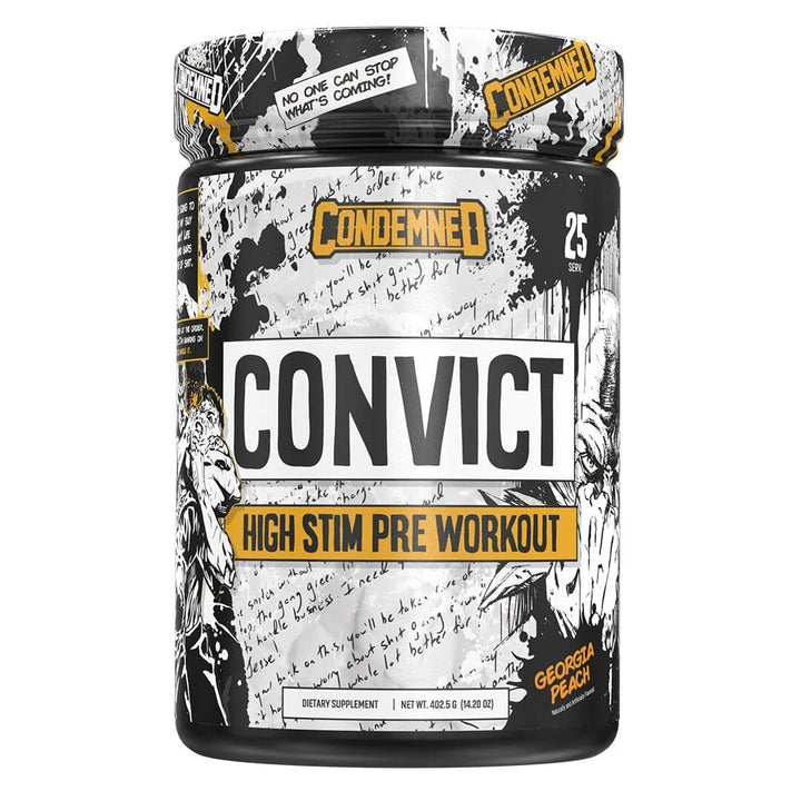 Condemned Labz Convict 2.0 Pre - Workout 25 Servings Georgia Peach | Anthem Supplements Canada