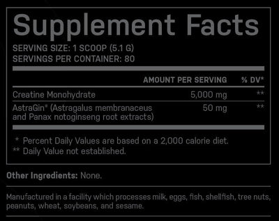 Supplement Label