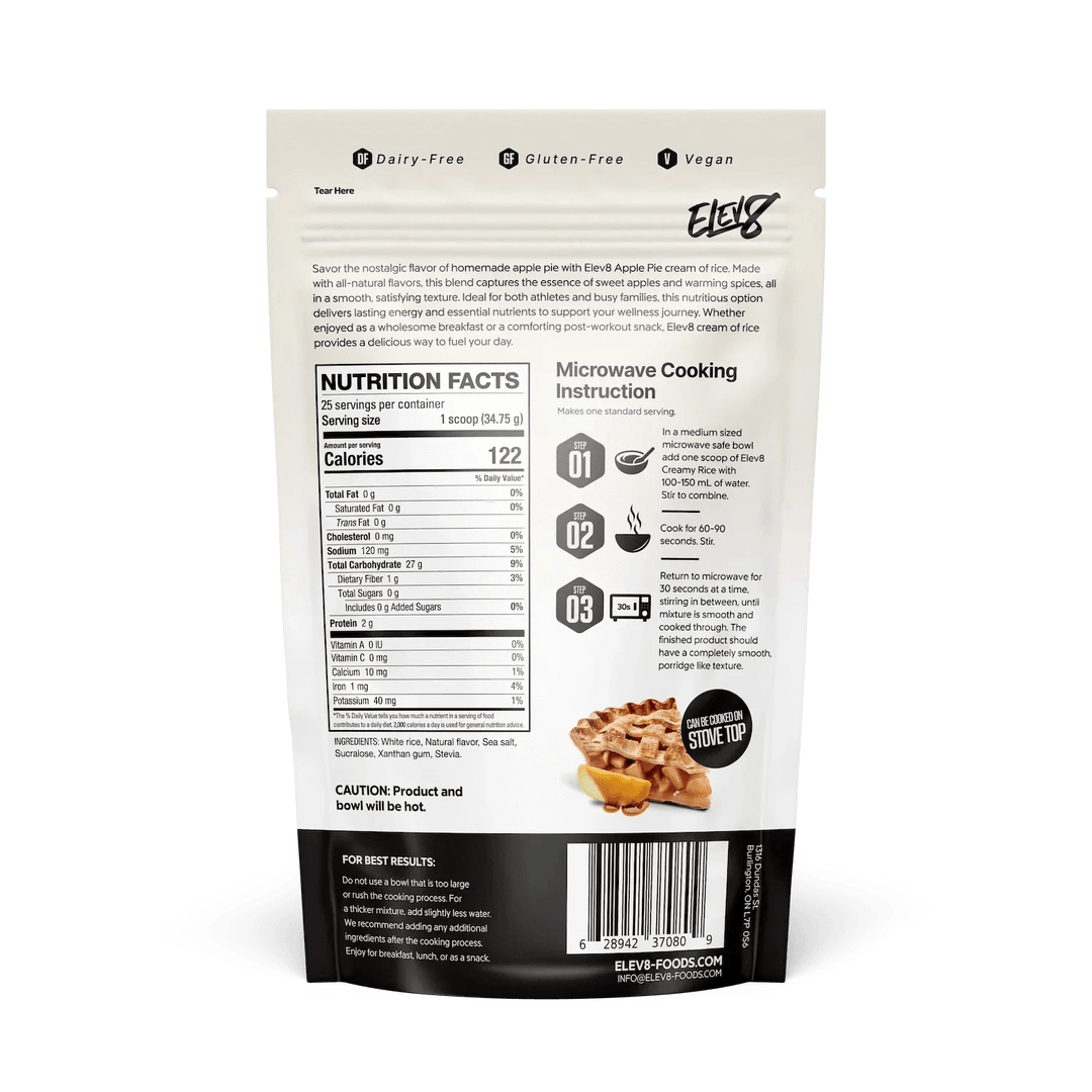 Elev8 Creamy Rice Apple Pie | Anthem Supplements Canada