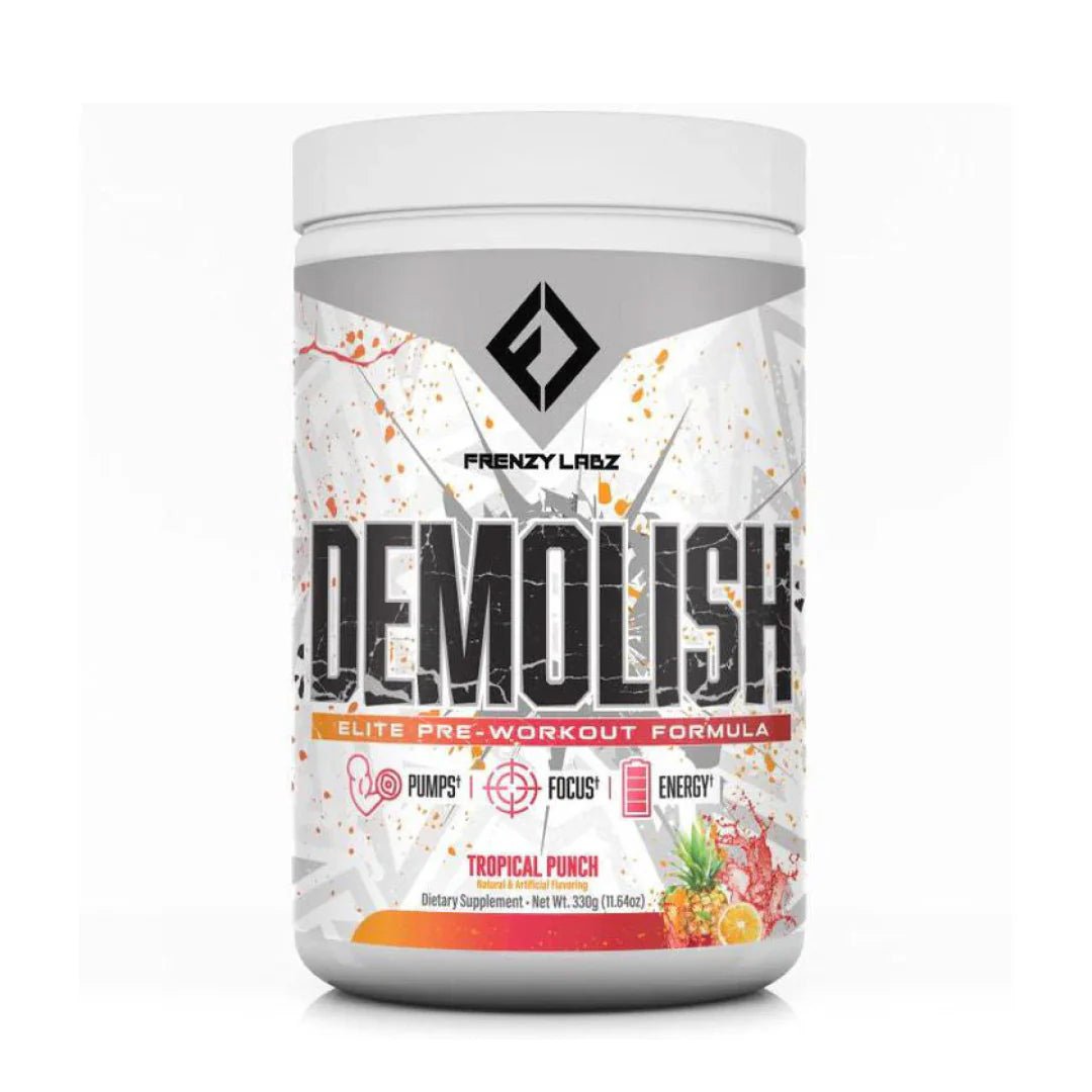 Frenzy Lab Demolish Pre Workout Tropical Punch | Anthem Supplements Canada