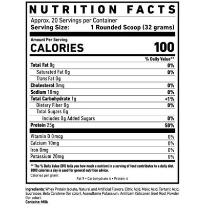 Supplement Label