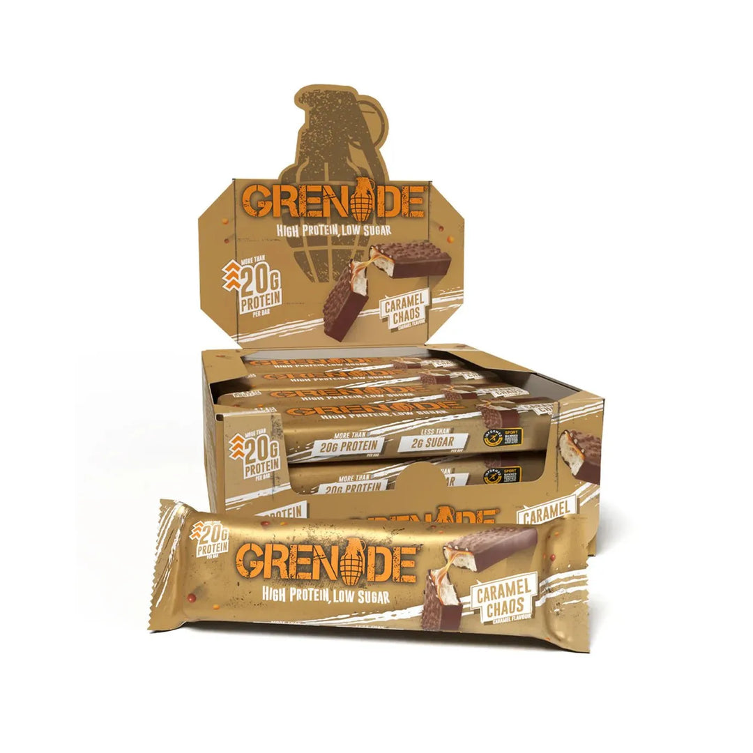 Grenade Protein Bar Caramel Chaos | Anthem Supplements Canada