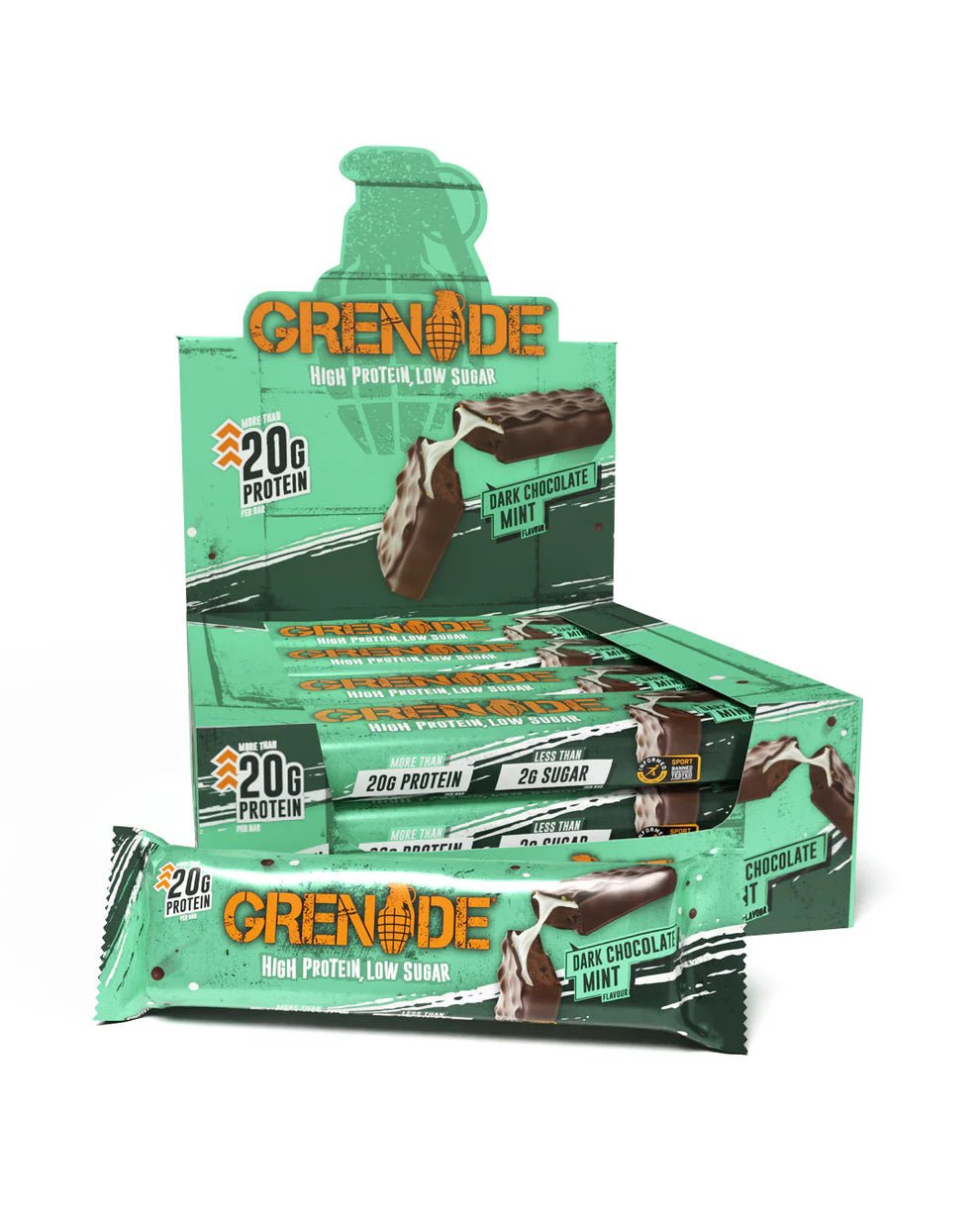 Grenade Protein Bar Dark Chocolate Mint | Anthem Supplements Canada