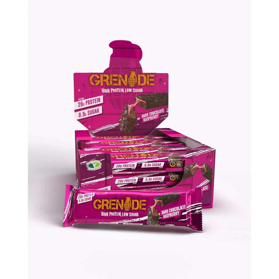 Grenade Protein Bar Dark Chocolate Raspberry | Anthem Supplements Canada