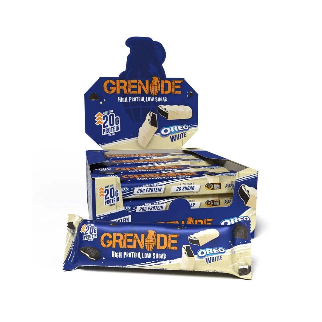 Grenade Protein Bar Oreo White Chocolate | Anthem Supplements Canada