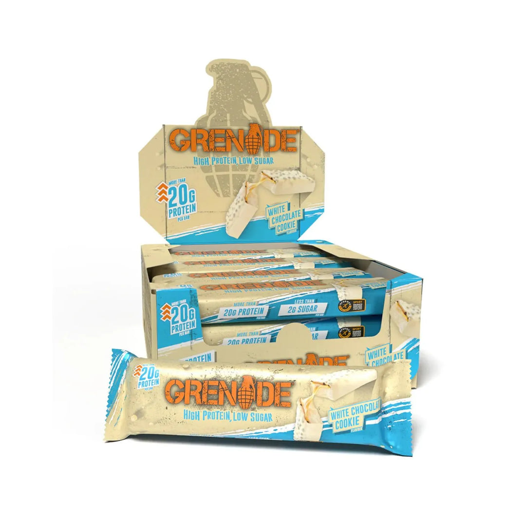 Grenade Protein Bar White Chocolate Cookie | Anthem Supplements Canada