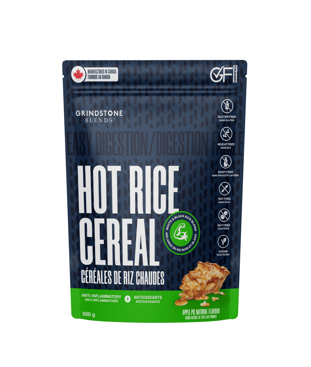 Grindstone Blends Cream of Rice - 500g Apple Pie | Anthem Supplements Canada