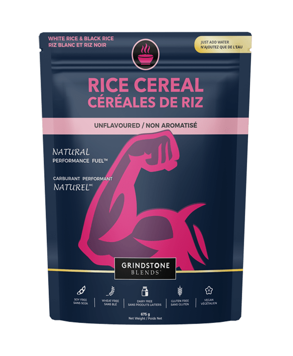 Grindstone Blends Cream of Rice 675g Unflavoured Blended Black & White Rice | Anthem Supplements Canada