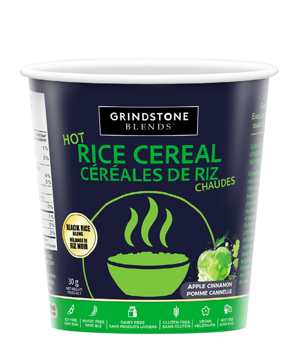 Grindstone Blends Cream of Rice Single Serving Apple Cinnamon | Anthem Supplements Canada