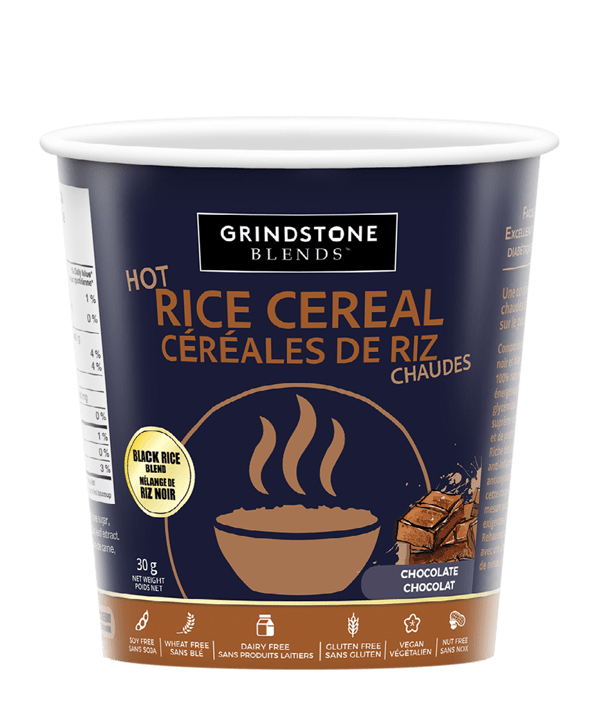 Grindstone Blends Cream of Rice Single Serving Chocolate | Anthem Supplements Canada