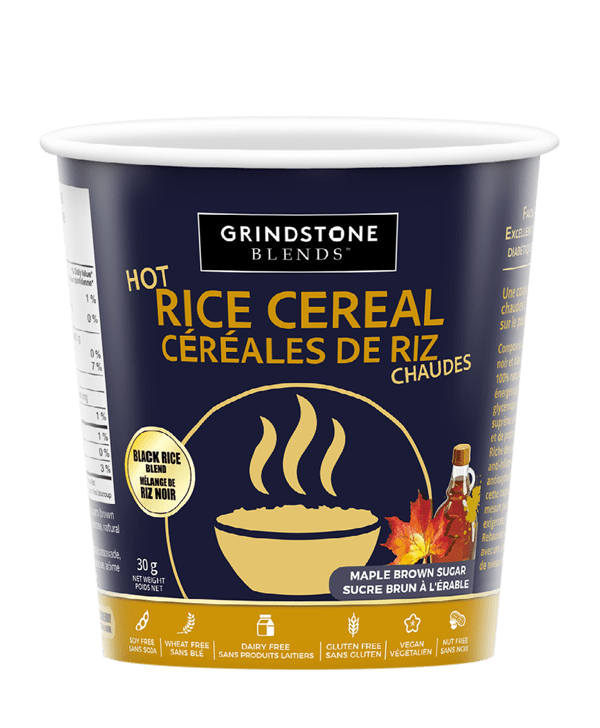 Grindstone Blends Cream of Rice Single Serving Maple Brown Sugar | Anthem Supplements Canada