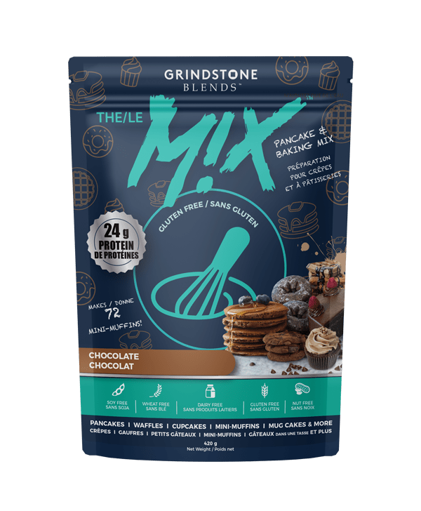 Grindstone Blends The Mix Pancake & Baking Mix 420g Chocolate | Anthem Supplements Canada
