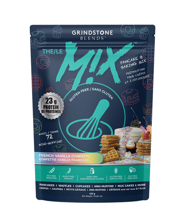 Grindstone Blends The Mix Pancake & Baking Mix 420g French Vanilla Confetti | Anthem Supplements Canada