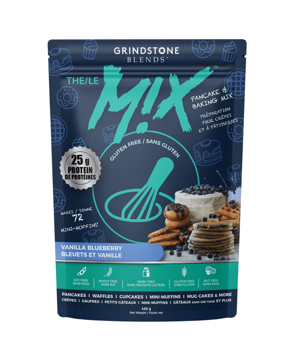 Grindstone Blends The Mix Pancake & Baking Mix 420g Vanilla Blueberry | Anthem Supplements Canada