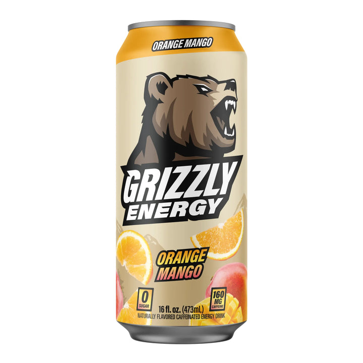 Grizzly Energy Drink Orange Mango | Anthem Supplements Canada