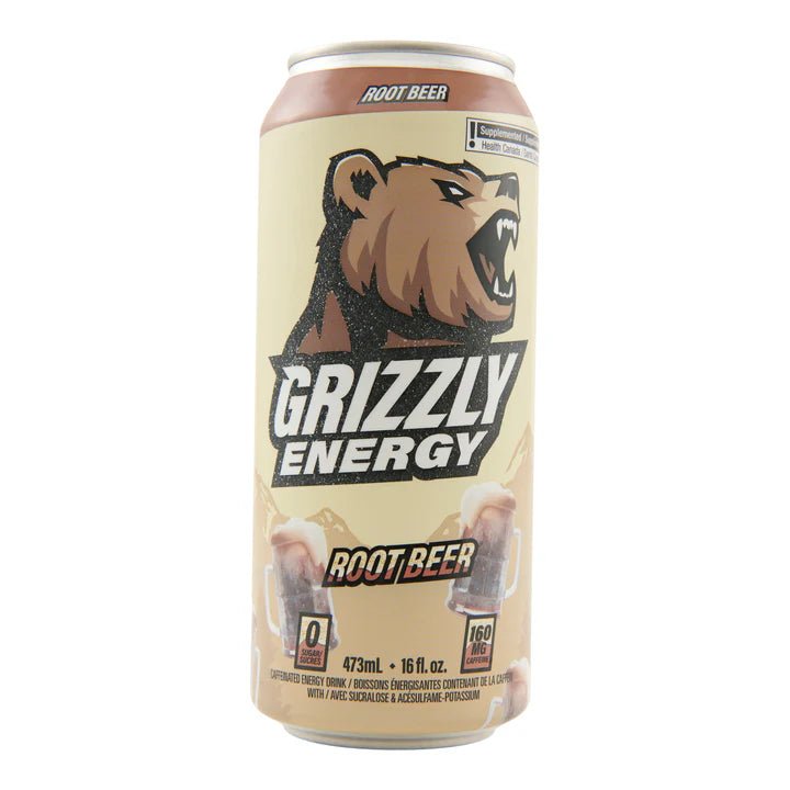 Grizzly Energy Drink Root Beer | Anthem Supplements Canada