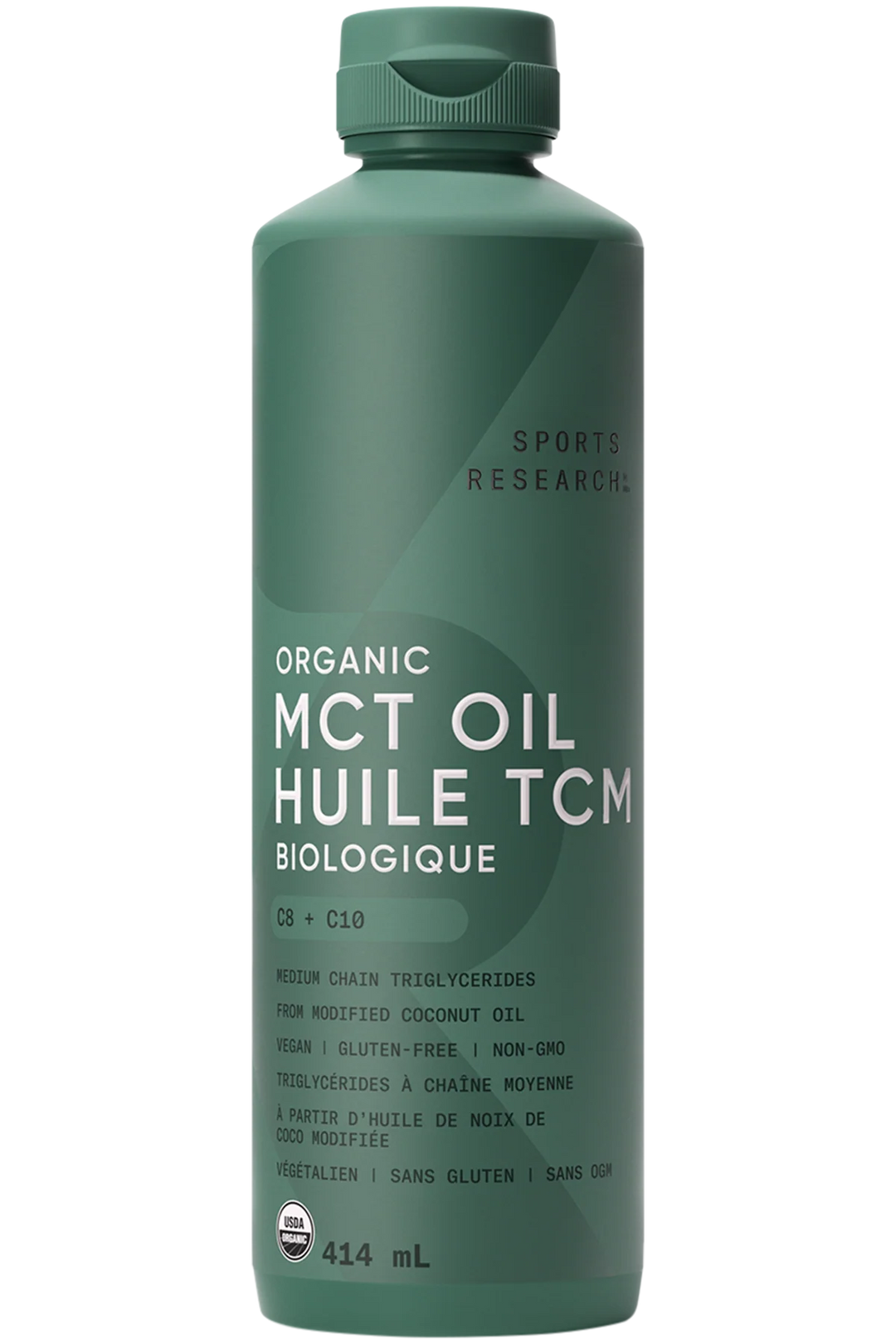Sports Research Organic MCT Oil C8 414ml