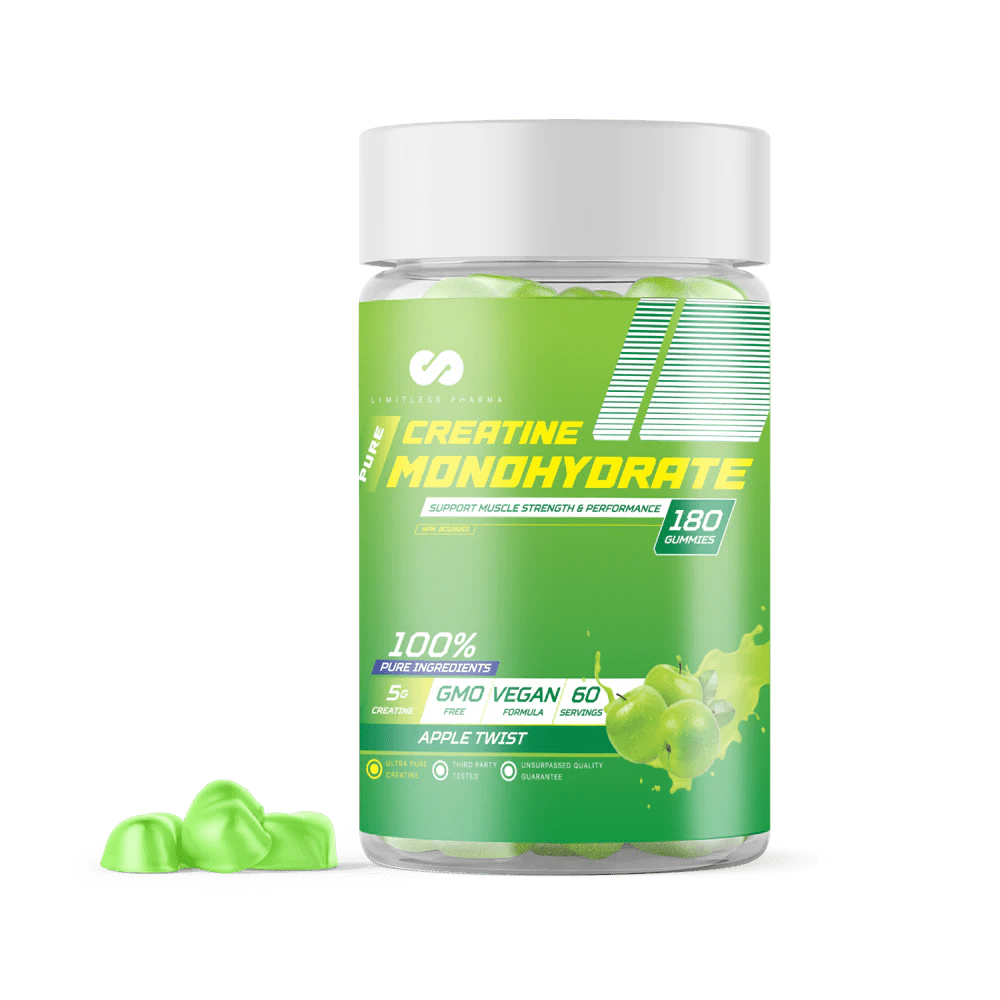 Limitless Creatine Gummies Apple Twist | Anthem Supplements Canada