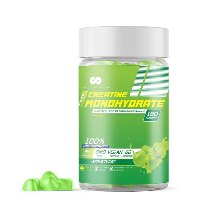 Limitless Creatine Gummies Apple Twist | Anthem Supplements Canada