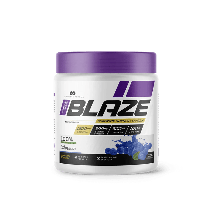 Limitless Pharma BLAZE Blue Raspberry | Anthem Supplements Canada