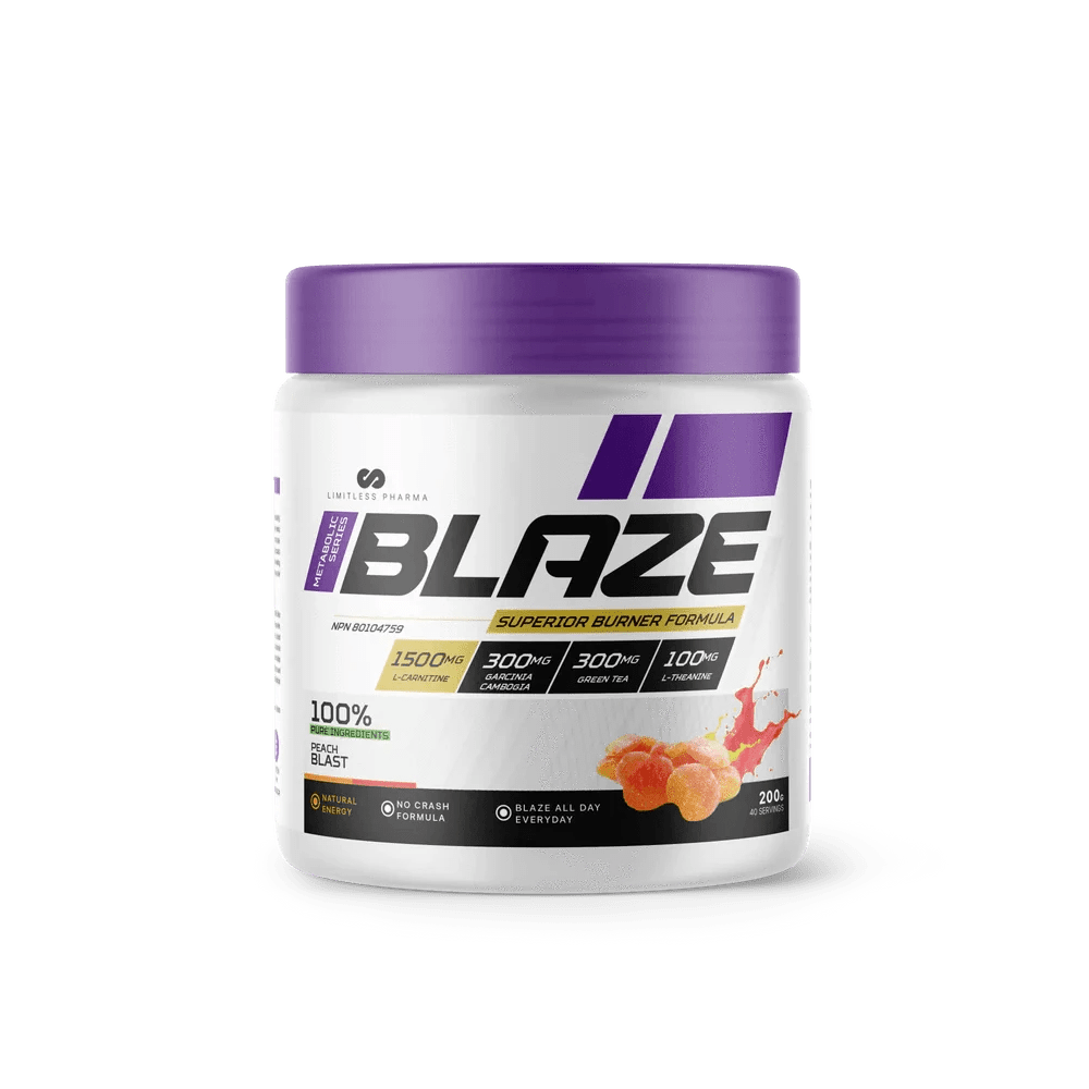 Limitless Pharma BLAZE Peach Candy | Anthem Supplements Canada
