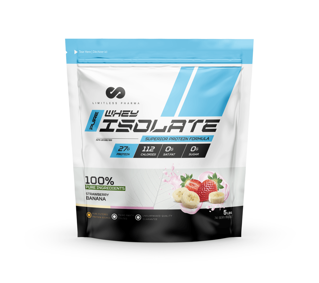 Limitless Pharma Isolate Strawberry Banana | Anthem Supplements Canada