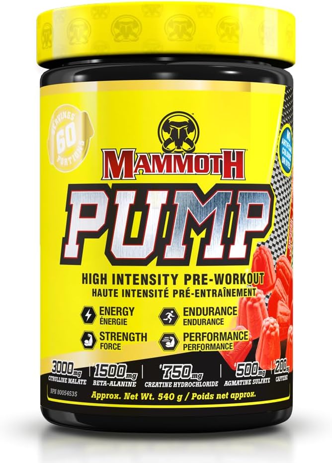 Mammoth Pump 60 Servings Swedish Very Berry | Anthem Supplements Canada