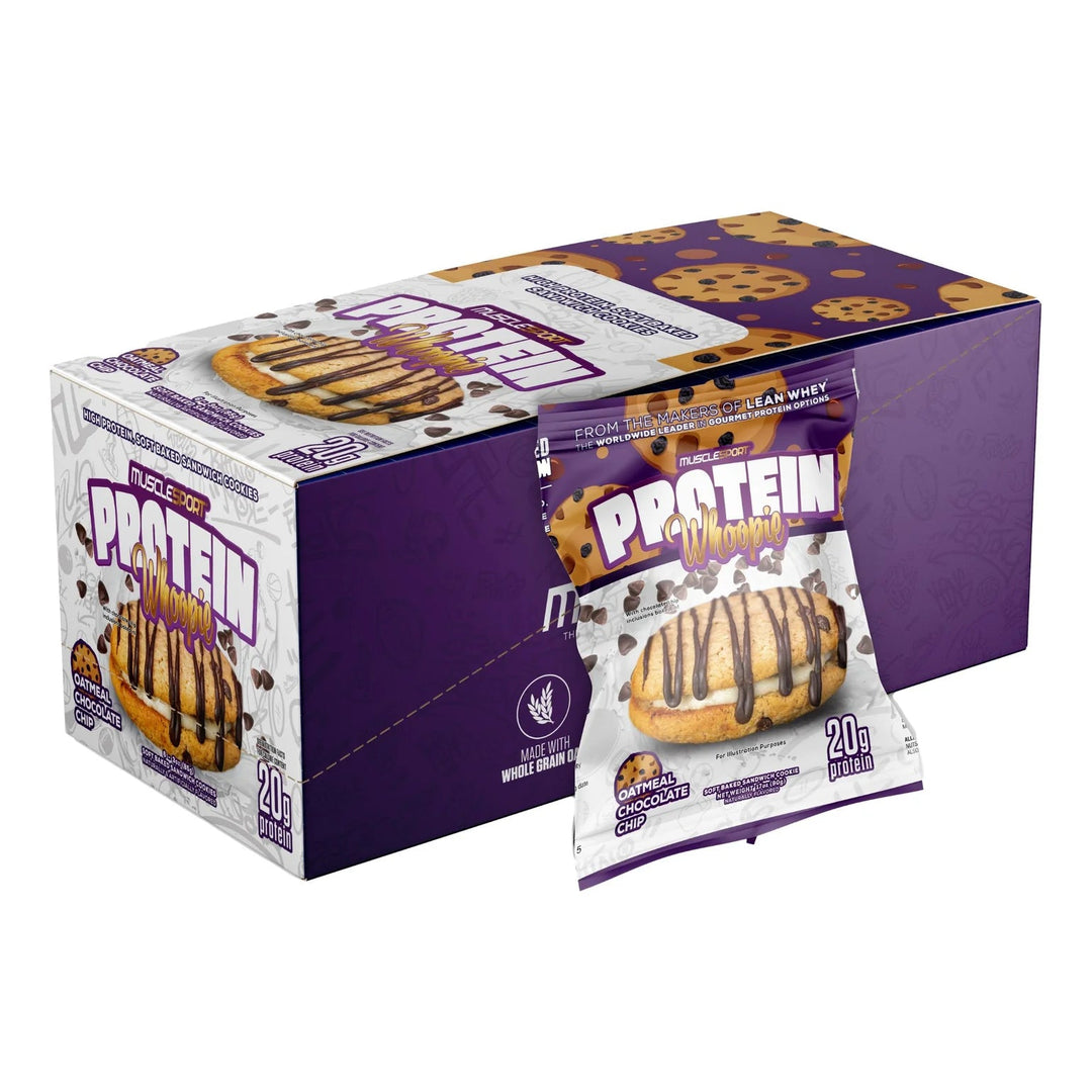 MuscleSport Protein Whoopies Oatmeal Chocolate Chip | Anthem Supplements Canada