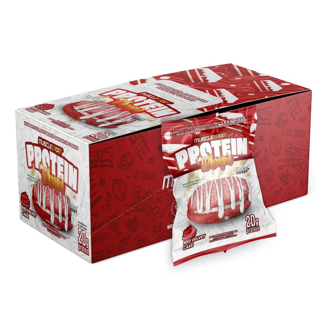 MuscleSport Protein Whoopies Red Velvet Cake | Anthem Supplements Canada