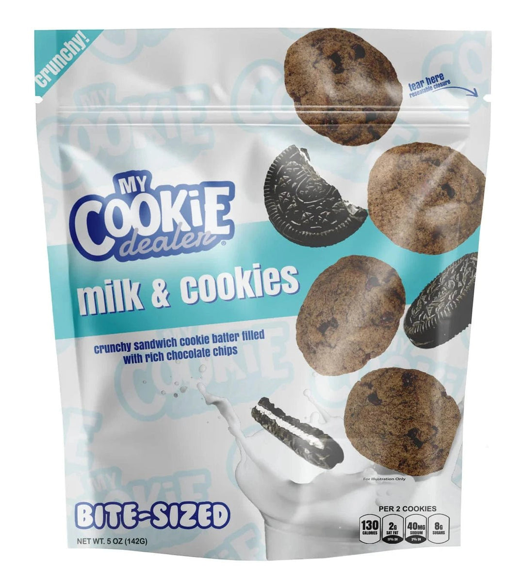 My Cookie Dealer Bite Size Cookies 5oz Bag Milk & Cookies | Anthem Supplements Canada