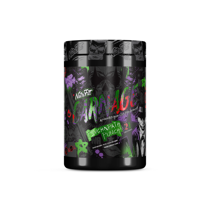 NutraFitt Carnage Advanced Pre - Workout Psychopath Punch | Anthem Supplements Canada