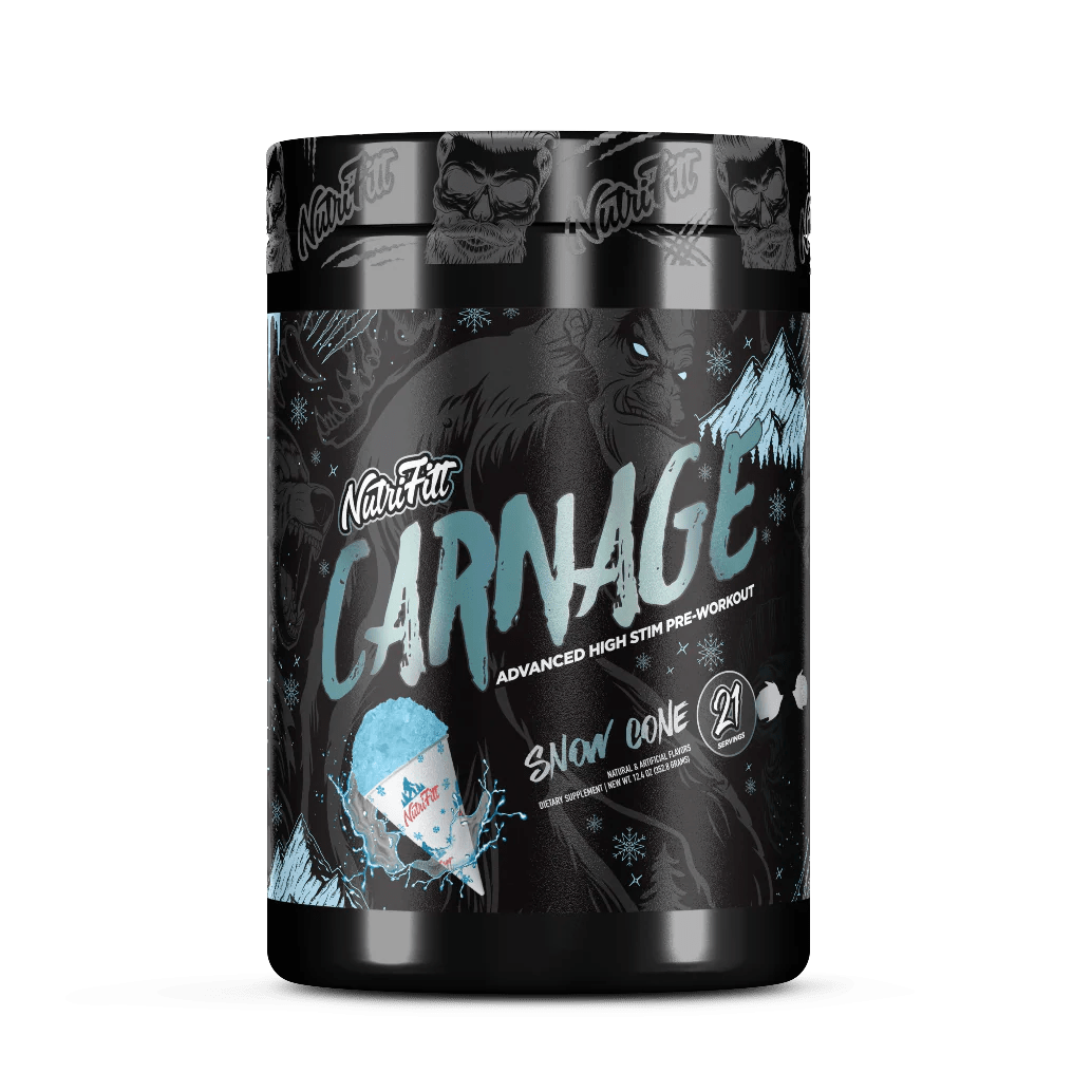 NutraFitt Carnage Advanced Pre - Workout Snow Cone | Anthem Supplements Canada
