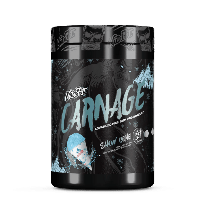 NutraFitt Carnage Advanced Pre - Workout Snow Cone | Anthem Supplements Canada