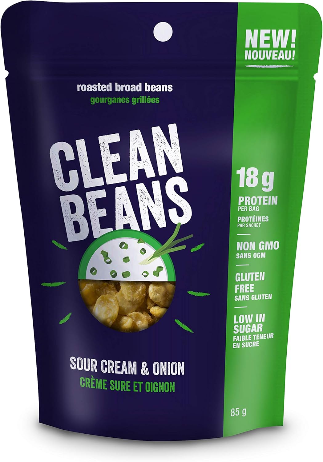 Nutraphase Clean Beans Sour Cream & Onion | Anthem Supplements Canada
