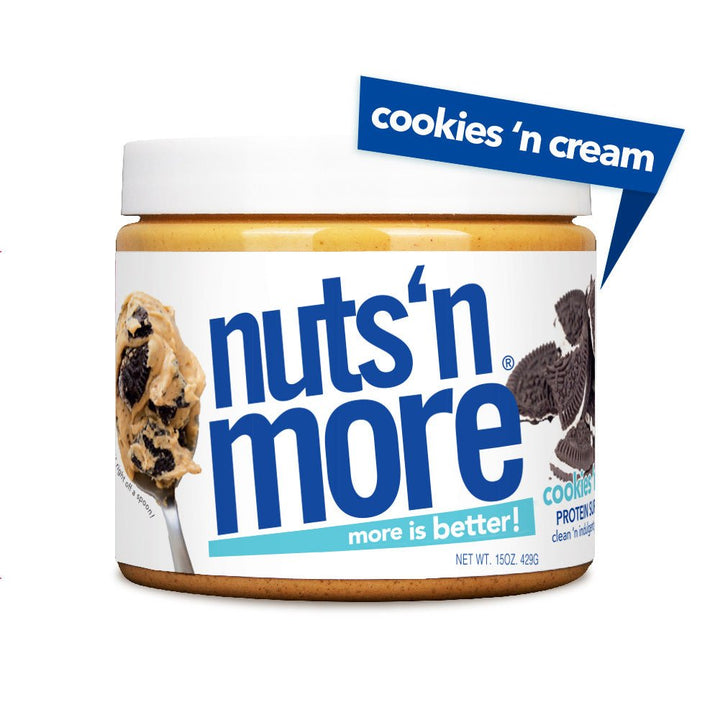 Nuts 'N More Spreads - 15oz Jar Cookies & Cream | Anthem Supplements Canada