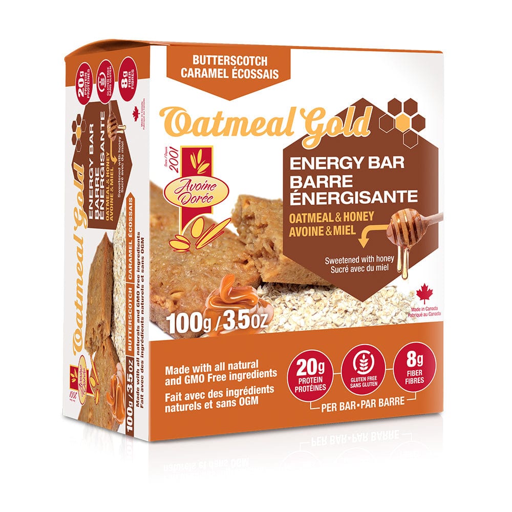 Oatmeal Gold Energy Bar Butterscotch | Anthem Supplements Canada
