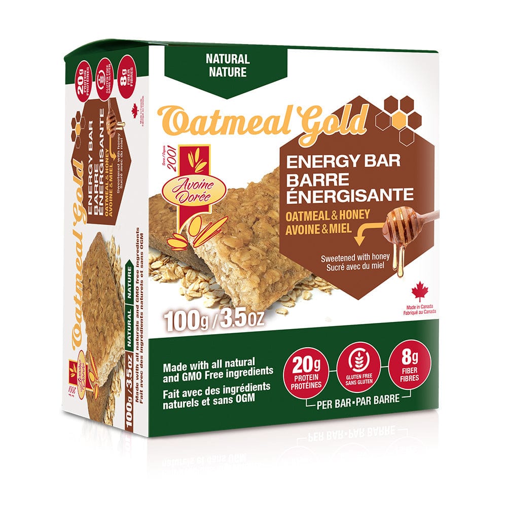 Oatmeal Gold Energy Bar Natural | Anthem Supplements Canada