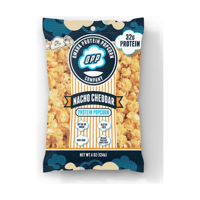 Omaha Protein Popcorn Nacho Cheddar | Anthem Supplements Canada