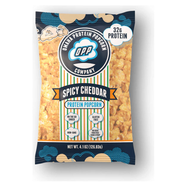 Omaha Protein Popcorn Spicy Cheddar | Anthem Supplements Canada