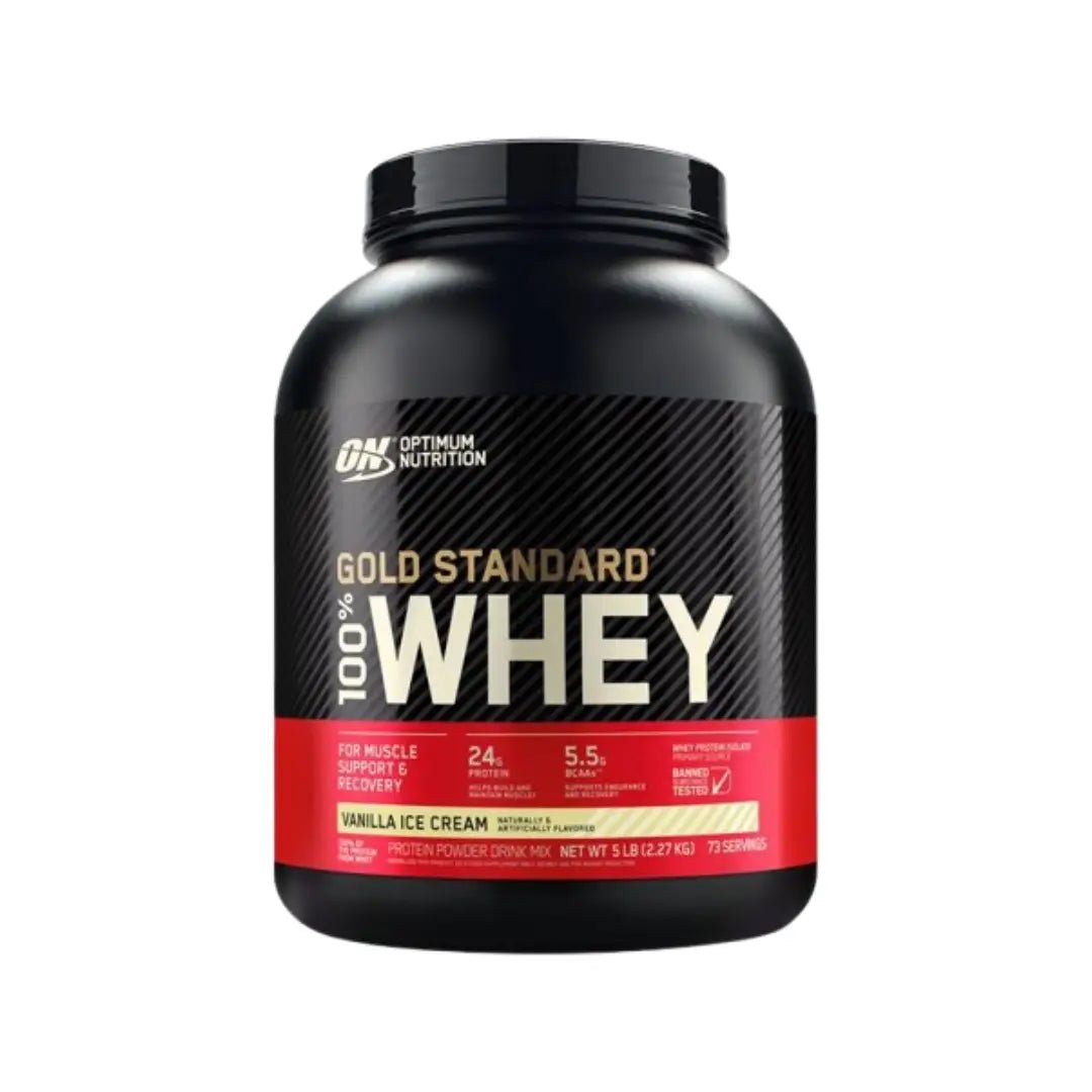 Optimum Nutrition ON Gold Standard 100% Whey Vanilla Ice Cream | Anthem Supplements Canada