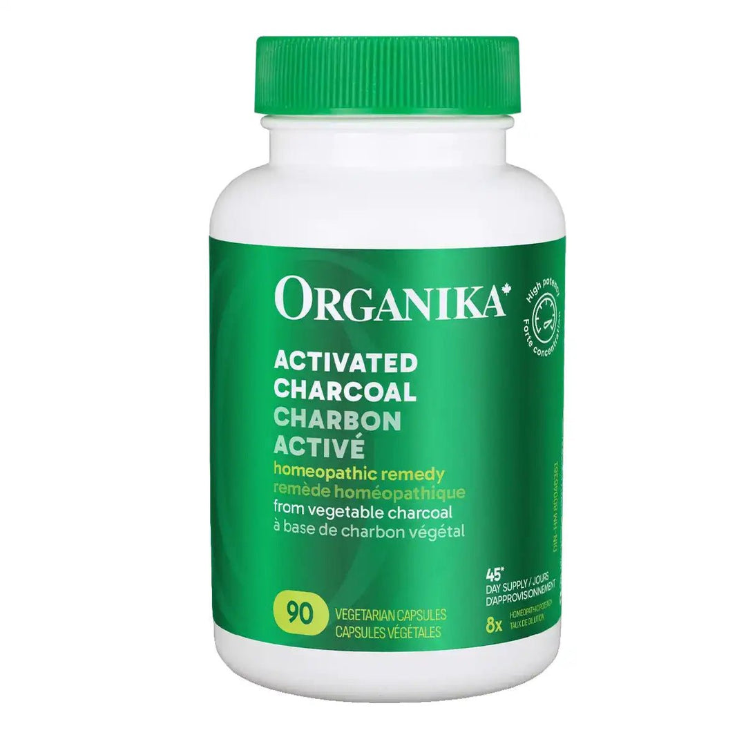 Organika Activated Charcoal 90 Veggie Caps | Anthem Supplements Canada