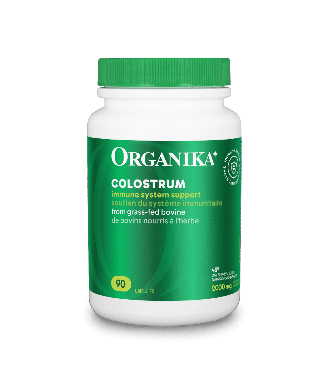 Organika Colostrum 500mg 90 Capsules | Anthem Supplements Canada