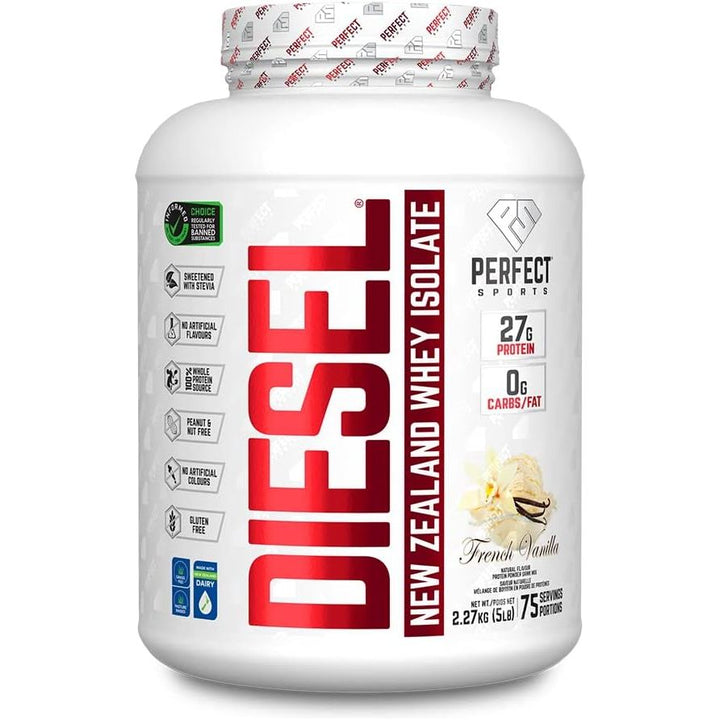 Perfect Sports DIESEL New Zealand Whey Protein Isolate 5lb | Anthem Supplements Canada