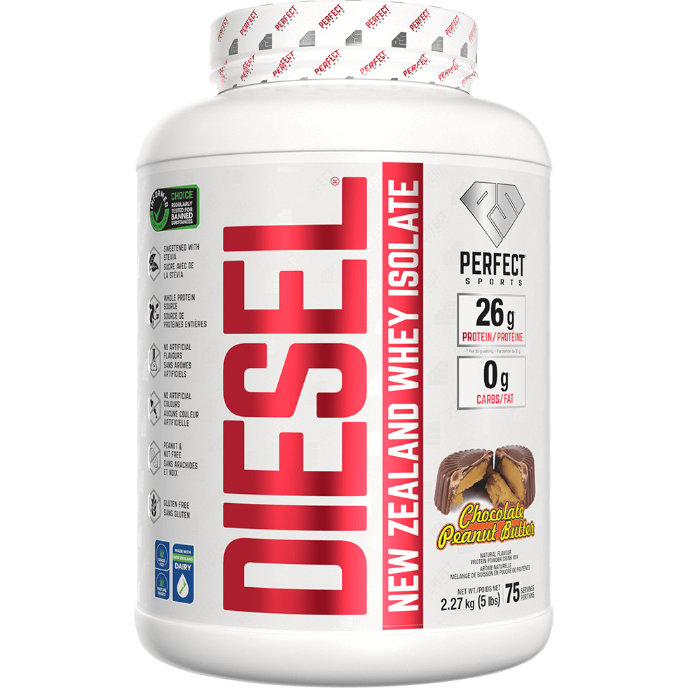 Perfect Sports DIESEL New Zealand Whey Protein Isolate 5lb | Anthem Supplements Canada